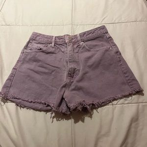 Zara Purple Jean Shorts